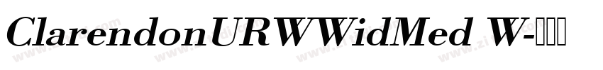 ClarendonURWWidMed W字体转换